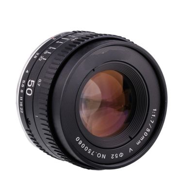 50mm F1.7 Metal Large Aperture Standard Prime Full Frame Portrait Manual Focus Lens,Compatible for Canon EOS EF M42 Nikon F SLR Camera(Canon EF)