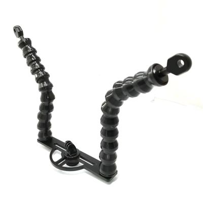Compatible for Underwater Camera Tray with Flexible Arm, Housing Mount for Action Cam Water Sports(YS arm in Black)