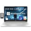 HP 15.6" FHD Touchscreen Business Laptop, Intel i7-1255U, 64GB RAM, 2.28TB Storage (2TB SSD+288GB Docking Station Set), Intel Iris Xe Graphics, Full-Size Keyboard, HD Webcam, Windows 11 Pro, Silver view 1