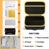 Case Compatible with Kodak Dock Plus for Liene M100 for Kodak Dock Premium Wi-Fi 4x6 Instant Photo Printer. Bluetooth Photo Printing Holder for Adapter, Cartridge(Black & Yellow Zipper) view 2