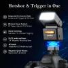 Godox IT32 TTL Camera Flash with X5F Flash Trigger for Fujifilm Cameras, Magnetic Hotshoe & Trigger 2-in-1,Colorful Touch Screen,Rotatable Flash Head,TTL&HSS,LED Modeling Light,Creative Accessories view 3
