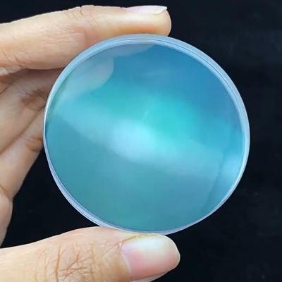 1pc D60mm Glued Objective Lens - 60F410 Fused Blue-Coated Chromatic Aberration Lens for Astronomical Telescopes(D62F287 Green Film)