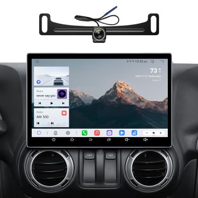 11.5''Car Radio for Jeep Wrangler JK Head Unit Dodge Ram 1500 Radio with Wireless CarPlay & Android Auto/Android 13 /5G WiFi/TouchScreen/FM/AM/4GB RAM + 64GB ROM (Inches, 11.5)