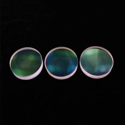 1pc D40 Achromatic Objective Lens for DIY Refractive Telescopes - 40mm Diameter, 205mm Focal Length, Blue Adhesive Film(42F143 Green Film)