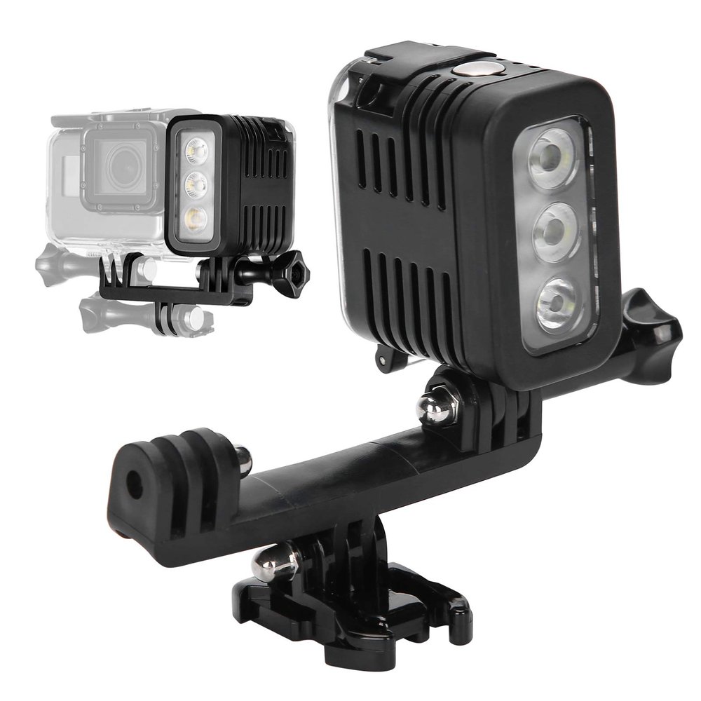 Diving Fill Light, High Power LED Video Light, Water Proof 147.6ft for Hero 4 Motion Camera