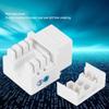 Chiffonade 5Pcs RJ11 Telephone Voice Module - Single Port Cat 3 Network Engineering Integrated Wiring Accessory with Dust Cover view 3