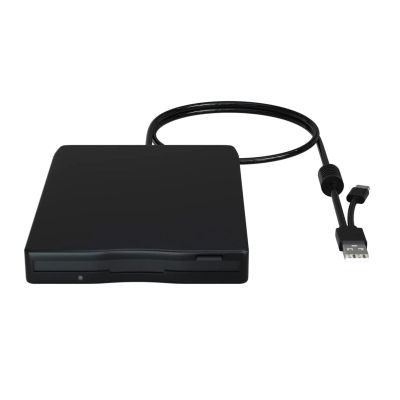 XEGZLH Portable External 3.5" Floppy Drive with USB and USB C Floppy Disk Reader for Easy Data Transfer