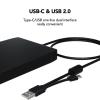 XEGZLH Portable External 3.5" Floppy Drive with USB and USB C Floppy Disk Reader for Easy Data Transfer view 4