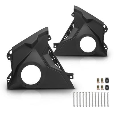 ALLGOOD Front Left & Right Side Dash 6.5" Speaker Panels Pair Compatible with Can-Am Maverick R 2024+ All Models, Fit Can-Am Maverick R Max 2025+ Black