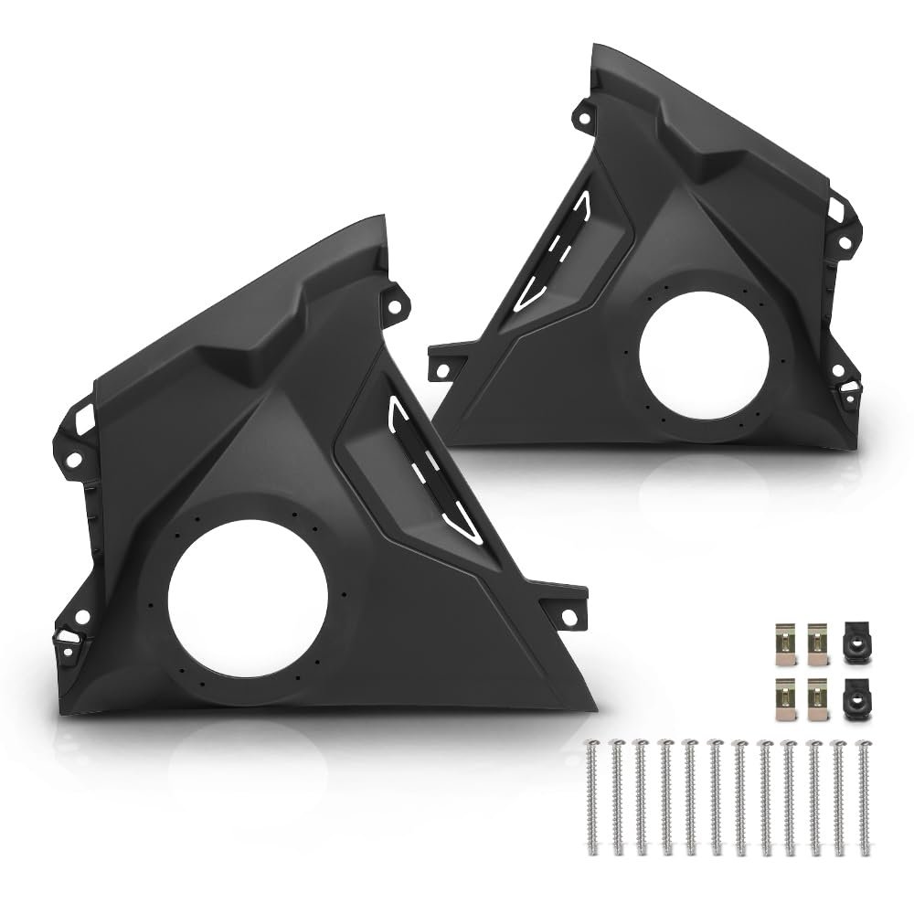 ALLGOOD Front Left & Right Side Dash 6.5" Speaker Panels Pair Compatible with Can-Am Maverick R 2024+ All Models, Fit Can-Am Maverick R Max 2025+ Black