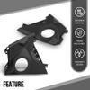 ALLGOOD Front Left & Right Side Dash 6.5" Speaker Panels Pair Compatible with Can-Am Maverick R 2024+ All Models, Fit Can-Am Maverick R Max 2025+ Black view 3