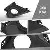 ALLGOOD Front Left & Right Side Dash 6.5" Speaker Panels Pair Compatible with Can-Am Maverick R 2024+ All Models, Fit Can-Am Maverick R Max 2025+ Black view 4