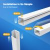 Ceydoew 127.5in Cord Hider Kit, Paintable Cord Covers for Wires on Wall, Premium Wire Covers for Cords on Wall, Self-Adhesive Wire Hider, White Cord Hider Wall, W0.94inH0.55in view 4