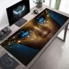 Mouse Pad Eye Gaming Mouse Pad Black Computer Desk Mat Keyboard Mat with Stitched Edges Waterproof Anti-Slip Rubber Base Smooth Surface PC for Home Office Accessories, Gifts 40 x 16 in PjY12276 E-8 view 1