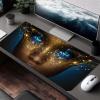 Mouse Pad Eye Gaming Mouse Pad Black Computer Desk Mat Keyboard Mat with Stitched Edges Waterproof Anti-Slip Rubber Base Smooth Surface PC for Home Office Accessories, Gifts 40 x 16 in PjY12276 E-8 view 3