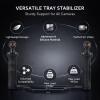 Dual Handle Aluminum Camera Stabilizer Rig Tray, Black, 553g - Lightweight Aviation Alloy, Ergonomic Design, Underwater Use for SLR and Sports Cameras view 3