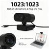 WIHFHGZ 1080P HD Webcam with Built in Microphone USB2.0, Adjustable 360 Degree Rotation for Desktop Laptop PC - Plug and Play, Noise Cancelling Audio, Online Class Video Streaming view 2