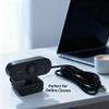 WIHFHGZ 1080P HD Webcam with Built in Microphone USB2.0, Adjustable 360 Degree Rotation for Desktop Laptop PC - Plug and Play, Noise Cancelling Audio, Online Class Video Streaming view 3