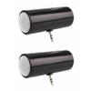 Koussive 2X 3.5mm Jack Stereo Mini Speaker Portable MP3 Music Player Speaker Amplifier Loudspeaker for Mobile Phone PC-Black view 1