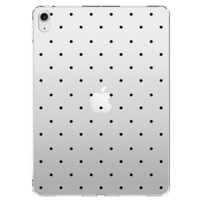 AdorableWhimsy Cute Polka Dot Case for iPad Air 11" M3 2025/M2 2024/iPad Air 5 2022/Air 4 2020 10.9" Cute Preppy Aesthetic Design Clear Protective Slim Tablet Cover Shockproof Transparent Hard Shell