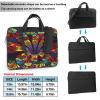 Flower Stained Glass Print Laptop Sleeve Case Computer Bag With Handle Compatible Carrying Bag With 13-15.6 Inch view 2