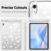 AdorableWhimsy Winter Snowflakes Case for iPad Pro 11 Inch M4 (2024) 5th Generation Cute Christmas Design Clear Protective Slim Tablet Cover Shockproof Transparent Hard Shell view 2