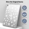AdorableWhimsy Winter Snowflakes Case for iPad Pro 11 Inch M4 (2024) 5th Generation Cute Christmas Design Clear Protective Slim Tablet Cover Shockproof Transparent Hard Shell view 3