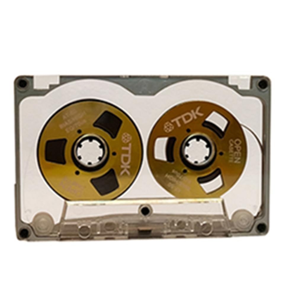 Koussive 55 Minute Blank Tape Disk Double-Sided Metal Small Open Disk Blank Cassette Tape Tape Disk, E