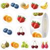 500 Pcs Fruit Stickers Roll, 10 Styles Cartoon Waterproof Vinyl Stickers for Teens, Cute Fruit Stickers for Journal Decoration, Laptop, Party Favors, Classroom Rewards (500 per Roll) view 1