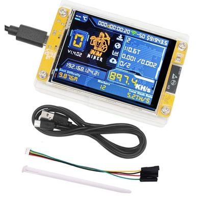 Koussive 2.8 Inch Smart Display 898KH/S Bitcoin Crypto Solo Miner Upgraded Harshrate