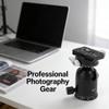 720 Panoramic Ball Head Tripod, Aluminum Alloy, Quick Installation, 10kg Load Capacity - Rotation, Calibration Values, Ideal for Photography and Video view 3