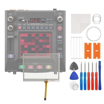SWARK New Touch Screen Digitizer Replacement for KORG Kaoss Pad KP3 with OCA Adhesive Repair Tools Kit-No LCD Screen[4 PIN]