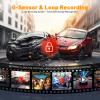 3 Channel 4K Dash Cam Front and Rear Inside, Wide-Angle 360 Camera for Car with 64GB Card Included, Durable Material Dash Camera with Loop Recording, Night Vision, G-Sensor, 5GHz WiFi, 24Hr Parking view 4