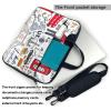 I Love London Print Laptop Sleeve Case Computer Bag With Handle Compatible Carrying Bag With 13-15.6 Inch view 3