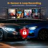 3 Channel Dash Cam, Ultra HD 4K+1080P+1080P & 170+150+150 Wide-Angle Dash Cam Front and Rear Inside, 64GB Card Included, G-Sensor, Loop Recording, 24H Parking Monitor, Night Vision, 5GHz WiFi view 4