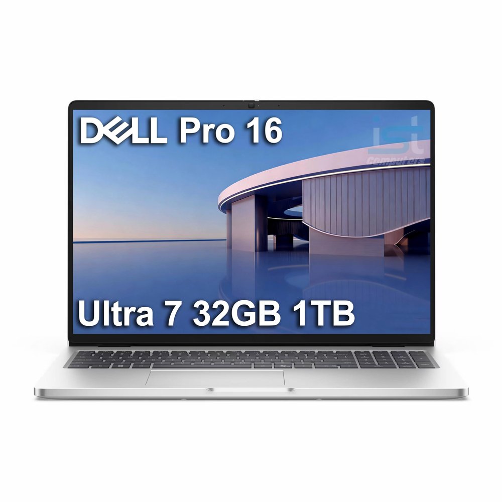 Dell Pro 16 (Next Gen Latitude 3550) Business AI PC Laptop (16" FHD+ Anti-Glare, Intel 12-Core Ultra7 255U, 32GB DDR5, 1TB SSD) 1080p IR Webcam, Backlit, Thunderbolt 4, Wi-Fi 6E, Win 11 Pro, Sliver