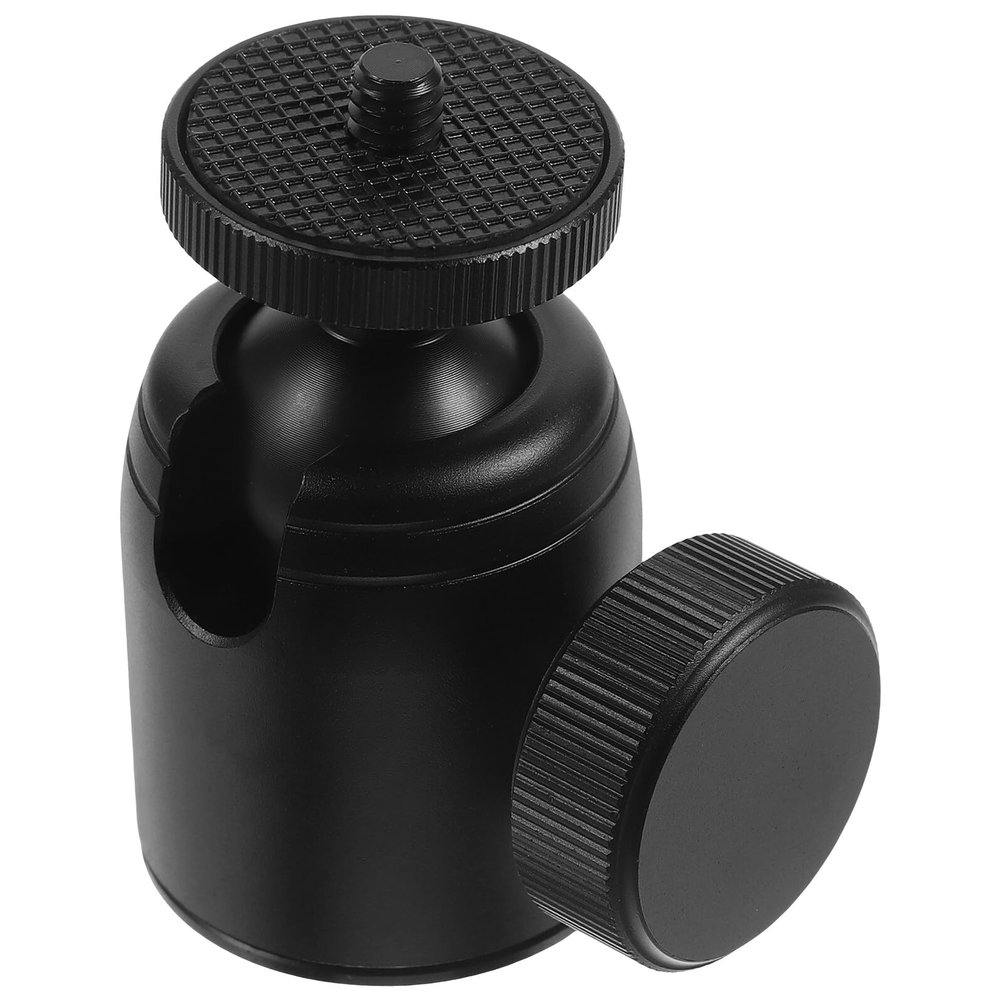VALICLUD Rotatable Mini Ball Head Camera Mount Clamp with Strong Stability Anti-Shake Effect Compact Lightweight Tripod Attachment for DSLR Phone Live Streaming Vlogging