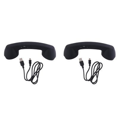 Koussive 2X Wireless Retro Telephone Handset and Wired Phone Handset Receivers Headphones for Mobile Phone