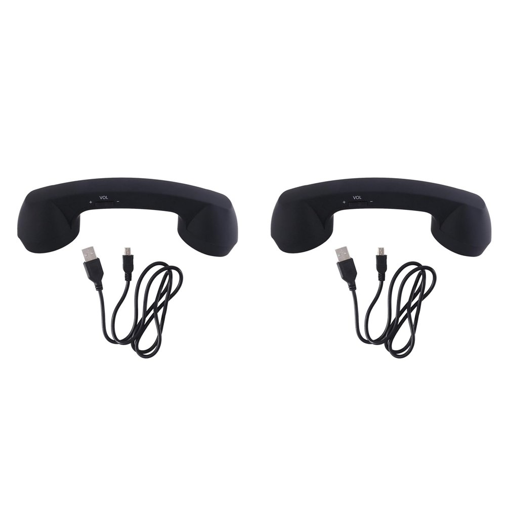 Koussive 2X Wireless Retro Telephone Handset and Wired Phone Handset Receivers Headphones for Mobile Phone