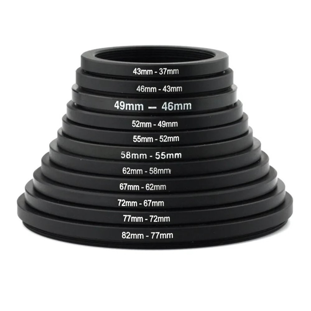 67-86 72-86 77-86 86-77 82-86 86-82 86-95 95-86 82-95 77-95mm Metal Step Up Rings Step Down Rings Lens Adapter Filter Set Excellent(72mm-86mm)