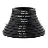 67-86 72-86 77-86 86-77 82-86 86-82 86-95 95-86 82-95 77-95mm Metal Step Up Rings Step Down Rings Lens Adapter Filter Set Excellent(72mm-86mm) view 1
