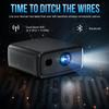 Boss S8A 4K Projector, 7000 Lumens, Android 12, 3GB RAM 128GB Storage, Actual 3D, WiFi & Bluetooth, Home Theater Projector with Free 60" Screen & Mount, Netflix/Prime/YouTube Compatible view 4
