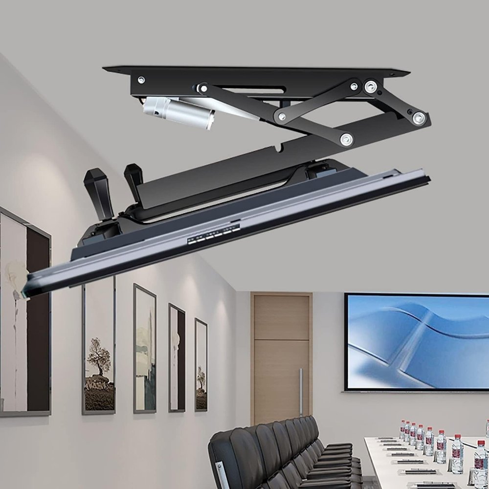 Electric TV Wall Mount - 0-85 Foldable Motorized TV Mount, Hidden TV Riser TV Stand, Teles Electric TV Lift with Automatic Lifting, Fits 32-70 Inch TVs Tv Wall Mount