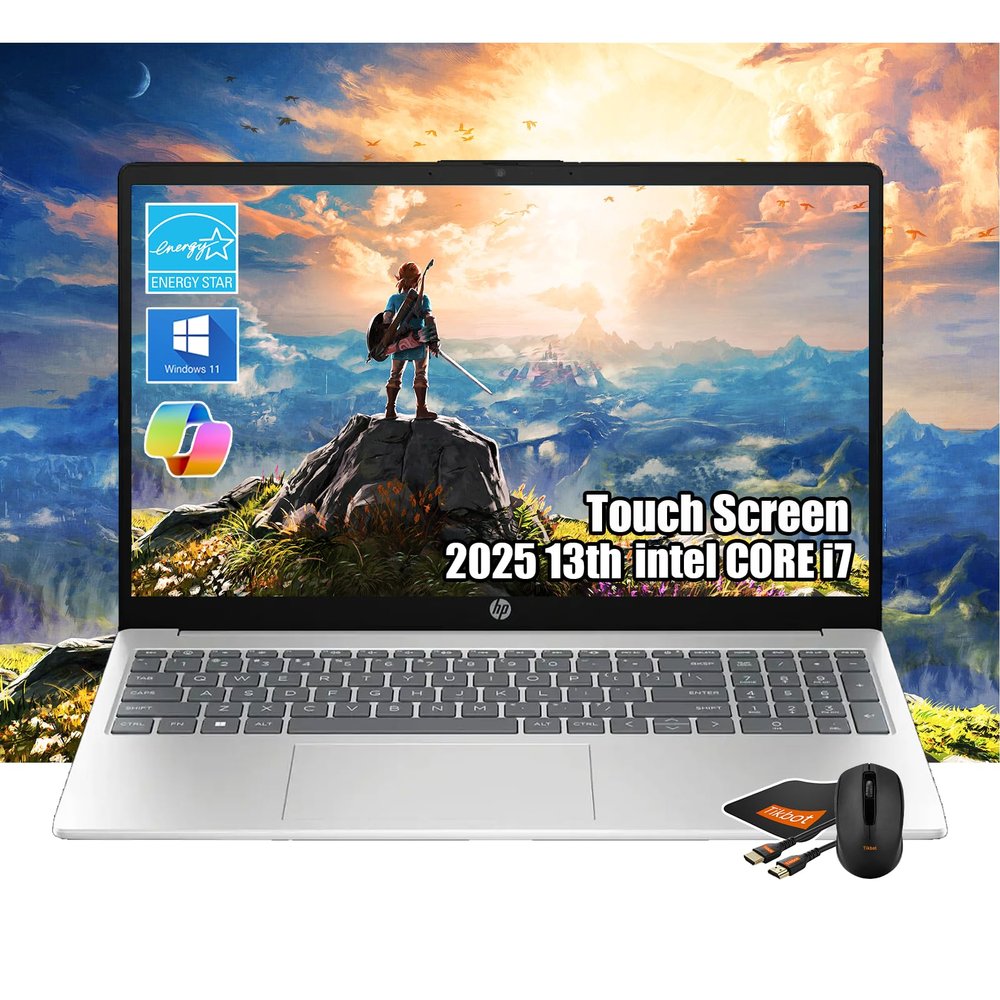 HP Pavilion 15.6" FHD Touchscreen Laptop | Intel 13th i7-1355U(Beats i9-10880H)| 32GB RAM | 2TB SSD | Iris Xe Graphics | Business Laptop | Computadora Porttil |W/Accessories