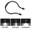 BENZHOUA Applies to Light Rechargeable Reading Lamp Eye Protect Charge Book Light Black/Blue USB Neck Lights(Blue) view 2