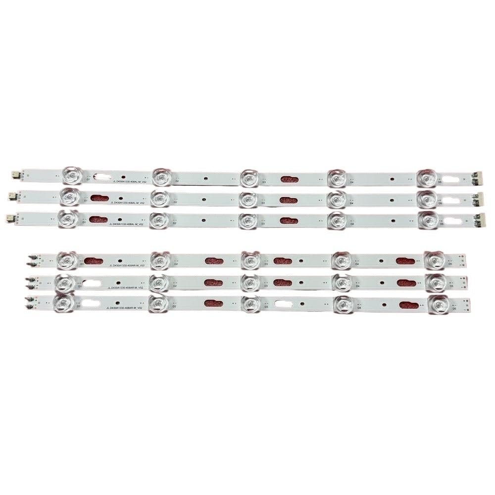 AEGVGLPLLZ LED Strip(6) Fit for Samsung UE43TU7100 UN43TU7000 UE43TU7100 UE43TU7000 UE43TU8000U UN43TU7000F UN43TU8000F UN43TU8200F UN43TU700DF(Kit 6pcs for 1 TV)