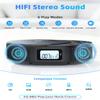 Portable CD Player, Bluetooth CD Player with Speakers, CD Players for Home, Boombox CD Player for Car, Supports FM Radio/AUX/USB/Remote Control/Timer/Repeat, Black view 4
