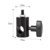 1/4" 3/8" Thread Interface Adapter Converter Multi Functional Mount Bracket Adapter for Light Stand Photography Speedlight Excellent view 2