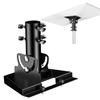 Starlink Gen 3 Mount, Starlink Pole Mount, Starlink Mounting Kit for Starlink Standard Dish V3fits masts from 1.1-2.1in (28-54mm).Starlink gen 3 Pipe Adapter can be Adjusted from 90-180,Black view 1