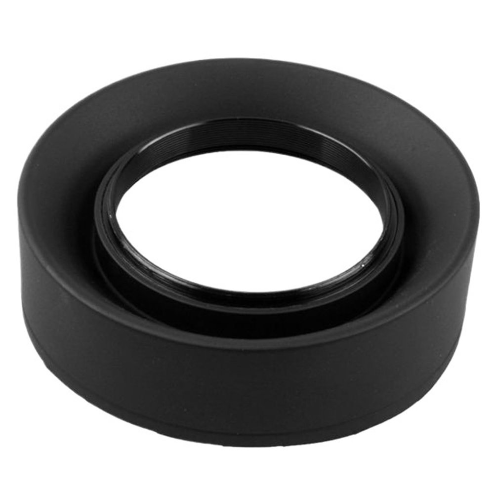 55mm 3-Stage 3 in1 Collapsible Rubber Foldable Lens Hood 55mm DSIR Lens for Canon for Nikon Camera Excellent